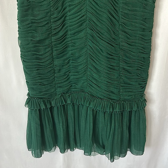 Tory Burch NWT “Ethel” Malachite Emerald Green Sleeveless Dress **Size 6** 🌸🌸 - Picture 4 of 7